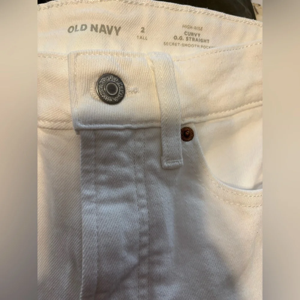 OLD NAVY HIGH-RISE CURVY O.G.STRAIGHT SECRET-SMOOTH POCKET size 2 Tall NWT‎